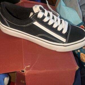 Black and White Casual Sneakers